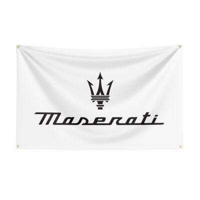 Maserati Banner 3x5ft Sign Porcelain Vintage Enamel Service Oil