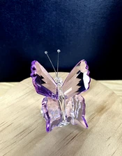 Crystal Butterfly Crystal Figurine 2in Home Decor SunCatcher BohemiaCrystal Gift