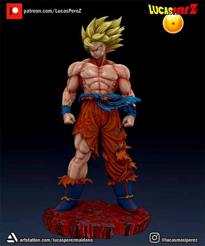 ArtStation - SONGOKU SUPER SAIYAN GOD