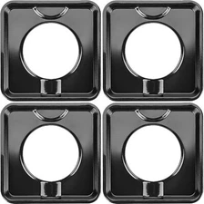 Square Drip Pan 7.75" Heavy Duty Gas Burner SGP-400 Range Black 