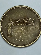 RARE TIME OUT FAMILY FUN CENTER ARCADE TOKEN DEFUNCT #qm3