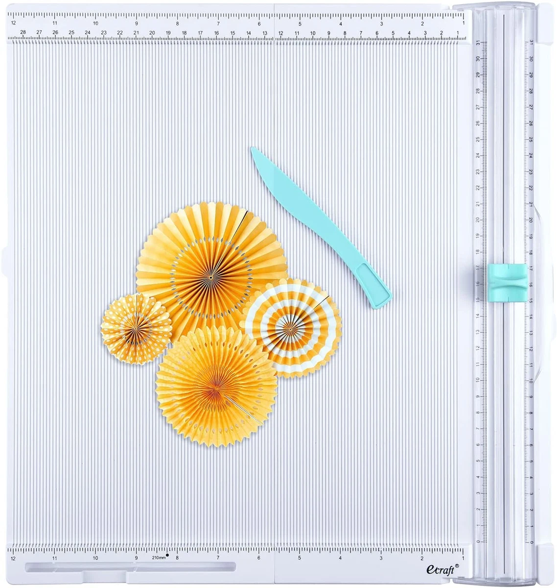 Paper Trimmer Scoring Board: 12 X12 Inch Craft Paper Cutter - Folding &  Scorer f