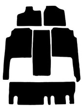 Classico Tappetini NERO per Lancia Voyager 3 file, modello grande 2011-2016