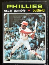 1971 Topps #23 OSCAR GAMBLE Philadelphia Phillies MLB baseball card EX+