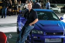 Paul Walker 4x6 Foto blau Nissan Skyline Gt-R Fast And Furious Auto
