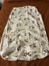 Vintage Dundee Disney Babies Baby Mickey  Minnie Mouse Fitted Crib Sheet