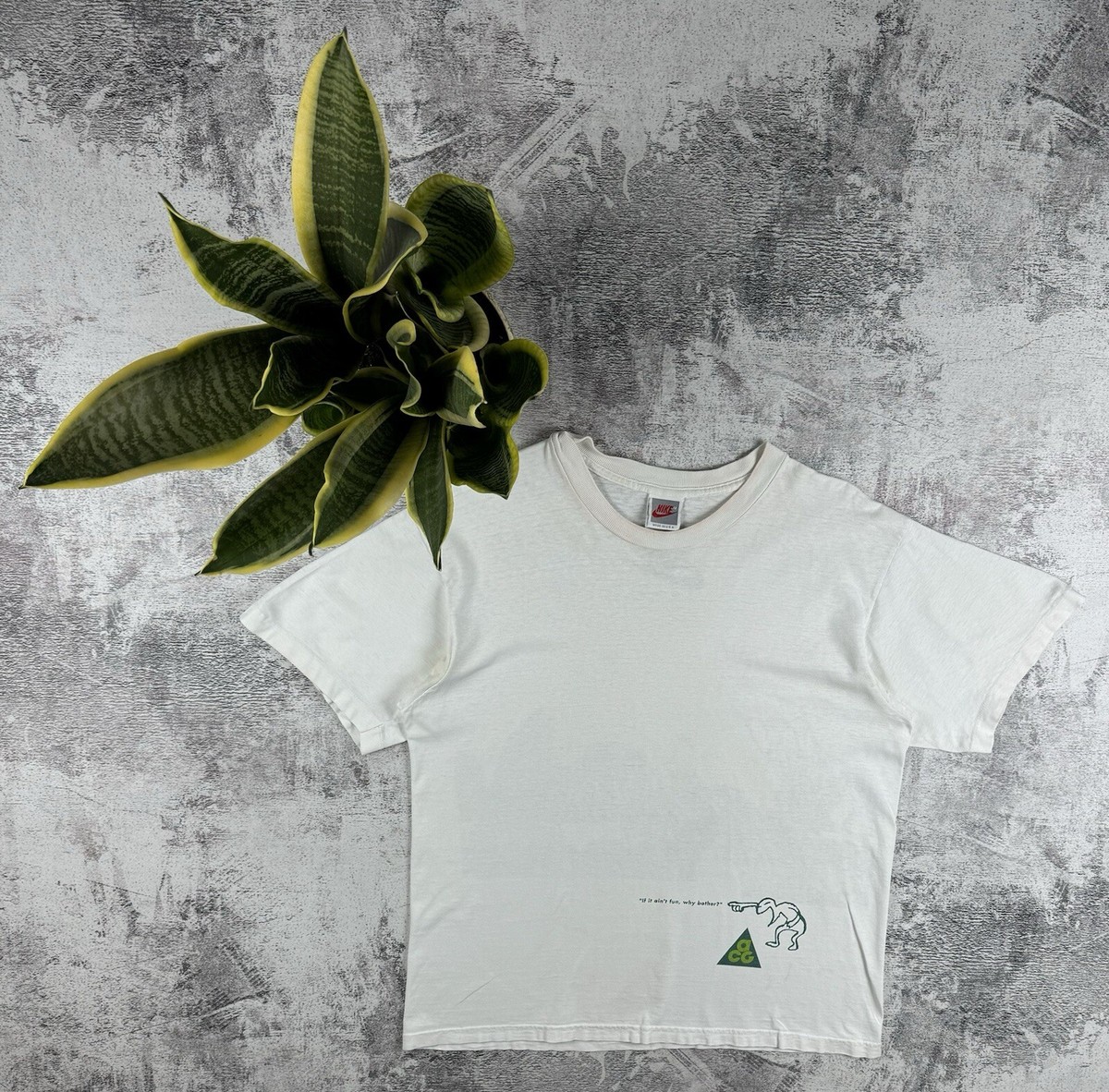 Vintage RARE Nike ACG 80S 90S White All Conditions Gear Outdoor