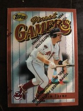 1996 Topps Finest Gamers Common #47 Indians HOF Jim Thome Baseball Card