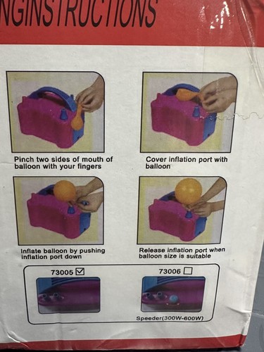 Fast & Easy Inflation Electric Balloon Pump w/ Dual Nozzle - Picture 6 of 6