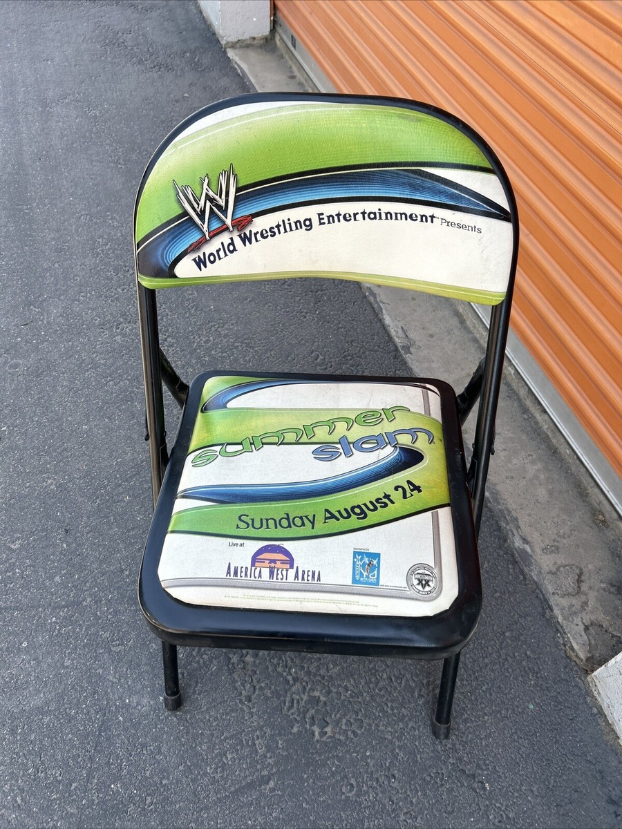 Vintage WWE Folding Chair Summer Slam August 24th 2003 American