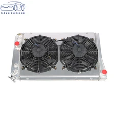3 Row Full Aluminum Core Radiator+Fan For Chevrolet Corvette ZR-1 90 Base 84-90