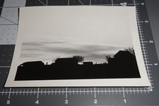DARK vs LIGHT SHADOW PROFILE BUILDING Homes SKY Abstract Shadow Vintage PHOTO