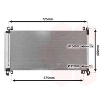 VAN Wezel Kondensator Klimaanlage FüR Peugeot 508 SW I 8E_ 8D_ 6C_ CitroëN C5