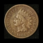 1868 1C Indian Head Cent- Free Shipping USA