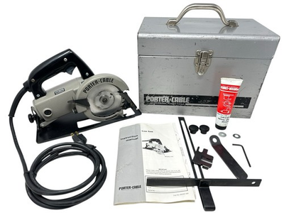 #ad Porter Cable Model 314 Type 5 HD 4 1 2quot; Trim Saw USA Made W Case amp; Extras CLEAN $224.99