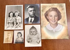 Vintage Photo Lot 19 Portrait Men Women Children 1940s - 1970s