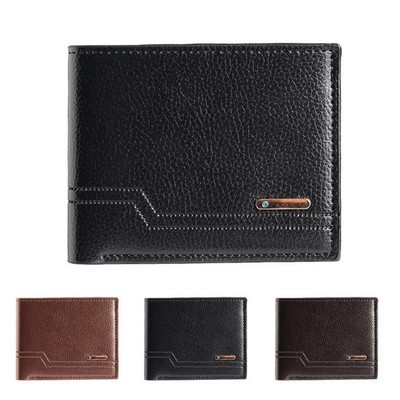 Vintage Leather Minimalist Bifold Wallets For Men Credit Card Slim Mens Walle