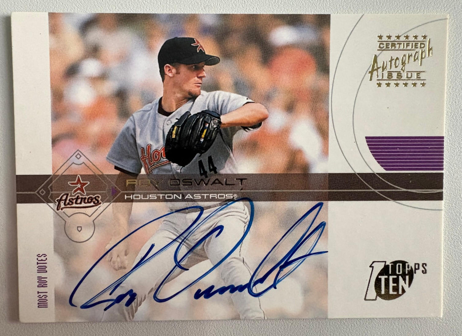 2002 Topps Ten Roy Oswalt #TTA-RO Auto Autograph Signed Astros Legend