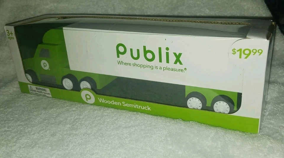 (2) Caminhão de madeira semi-entrega Publix supermercado novo 2023 pneus rolantes 13""  - Imagem 3 de 4
