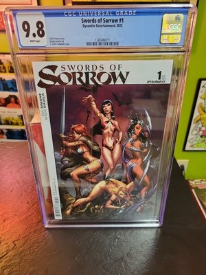 Swords of Sorrow #1. J Scott Campbell CGC 9.8 (Dynamite Entertainment May 2015)