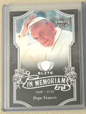 DECISION Trading Cards 2024-25 Update: Pope Francis In Memoriam E29