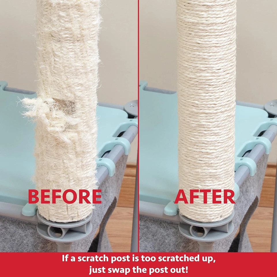 Kitty City Cat Furniture Accessories 13.875 H x 2.625 W x D, Black  - Image 2 of 4