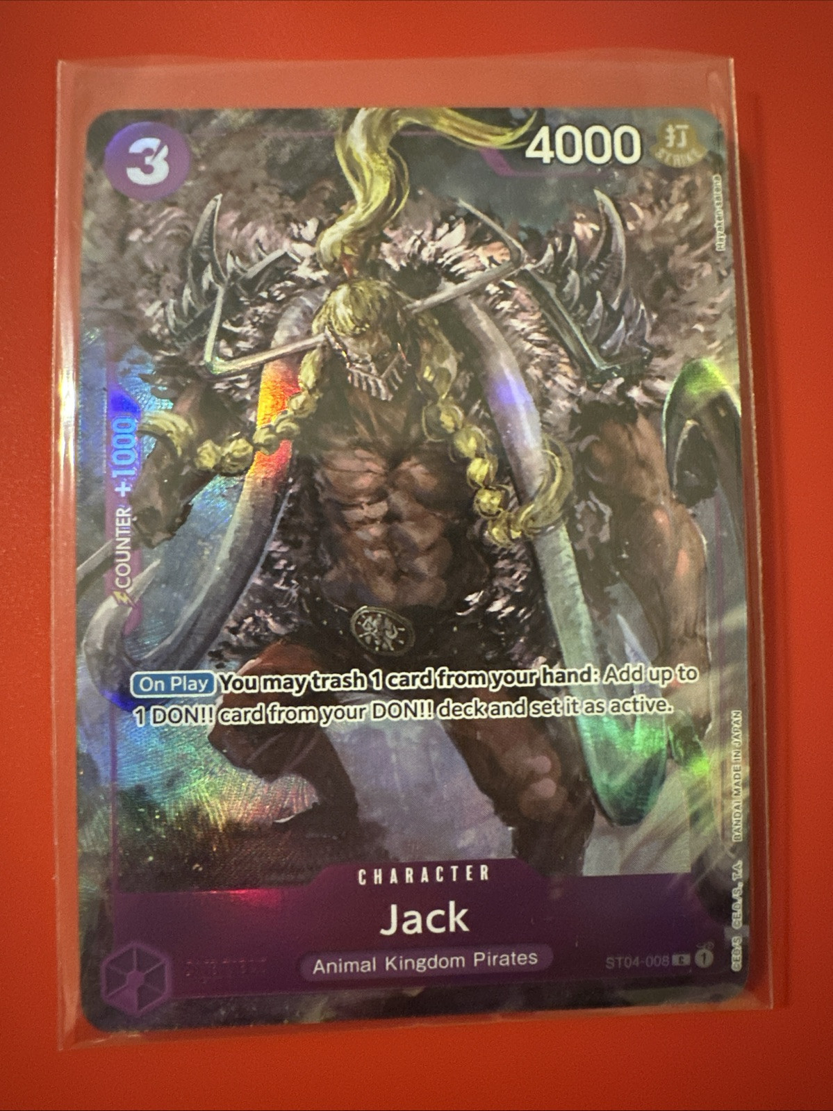 Jack ST04-008 One Piece TCG BANDAI CARD GAMES Fest. 23-24 Edition