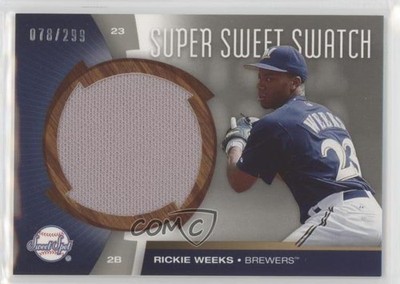 2006 Upper Deck Sweet Spot Super Sweet Swatch 78/299 Rickie Weeks #SW-RW 0v1