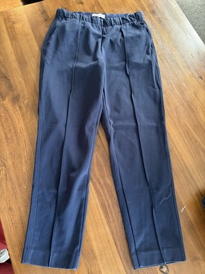 Everlane Women's Navy Solid The Dream Pants Flat Front M