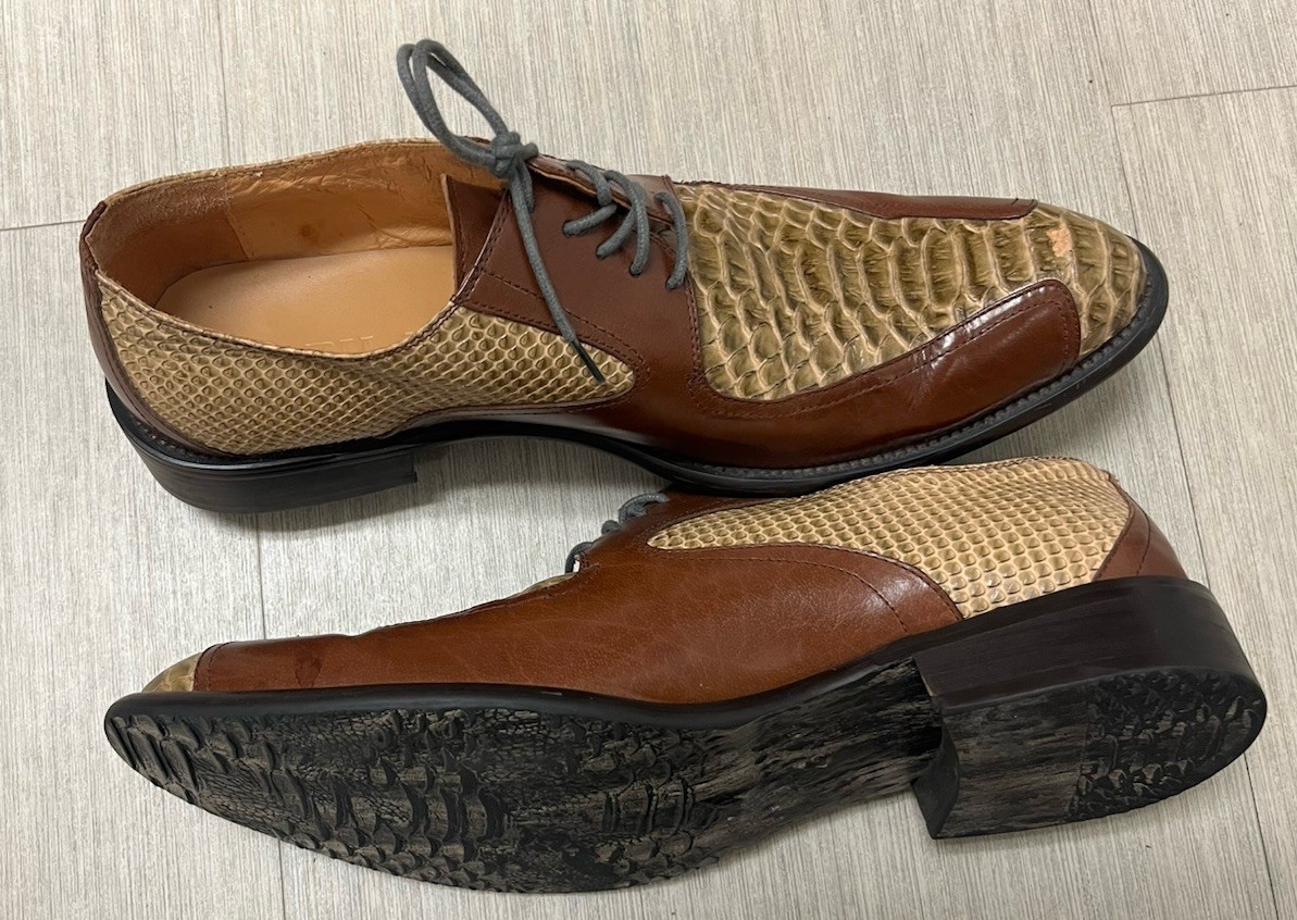 Authentic Python Snake Leather Men’s Oxford Dress… - image 5