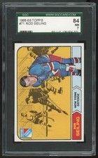 1968-69 Topps SGC 84 Rod Seiling New York Rangers #71
