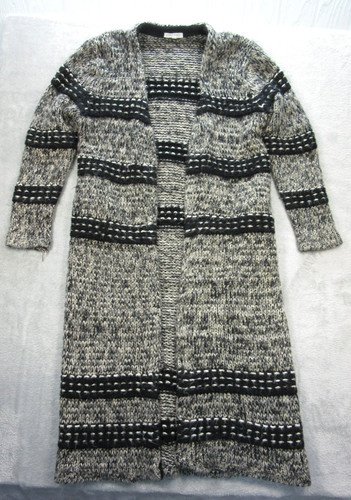 Honey Punch Long Sweater Cardigan Women’s M / L Open Front Boho Black