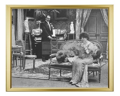 SARAH BERNHARDT CAMILLE FILM 1911 LA DAME AUX CAMELIAS 8X10 GOLD FRAMED PHOTO