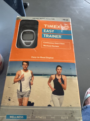 Timex Easy Trainer Heart Rate Monitor Watch Indiglo New In Box Old Stock