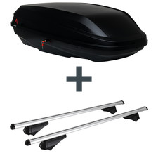 Dachbox G3 BiCube 400+ + Dachträger Menabo Tiger für Audi A3 Sportback Typ 8P NP