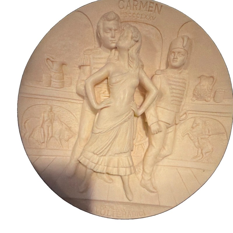 Il Dante di Volterra Alabaster Medal Carmen Museo Teatrale alla Scala
