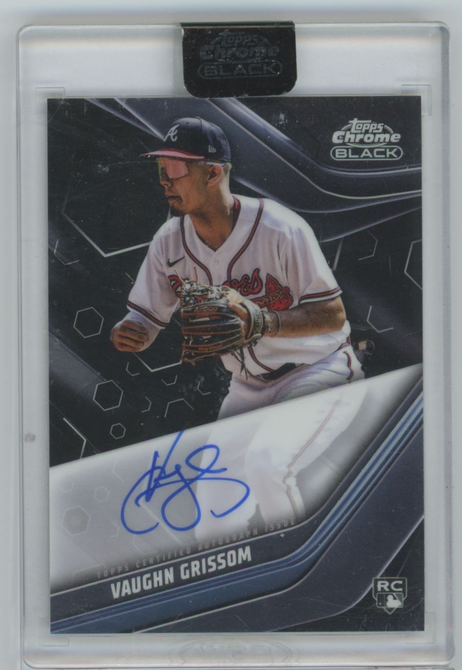 Vaughn Grissom 2023 Topps Chrome Black RC Auto #CBA-VG Atlanta Braves