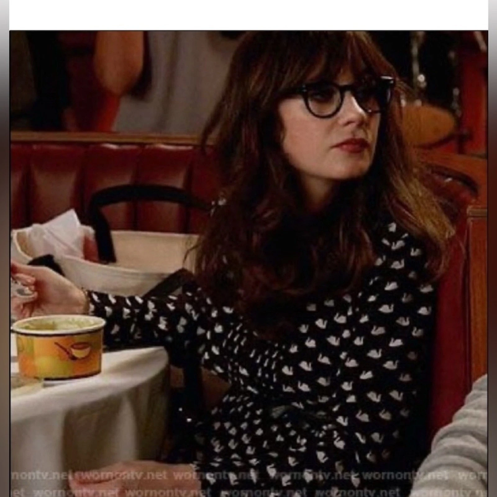 Camicia Kate Spade Preppy stampa cigno misto seta taglia Large 1885