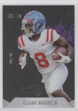 2021 Wild Card MATTE Rookie Heat White - Purple Flames /199 Elijah Moore RC 0q1p. rookie card picture