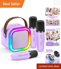 Fun Mini Karaoke Machine for Kids - Perfect Birthday Gift with Light Show