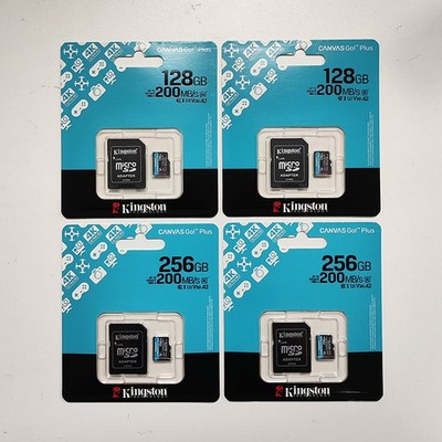 Kingston Micro SD Card Canvas GO Plus Memory 64GB 128GB 256GB Class 10 TF V30