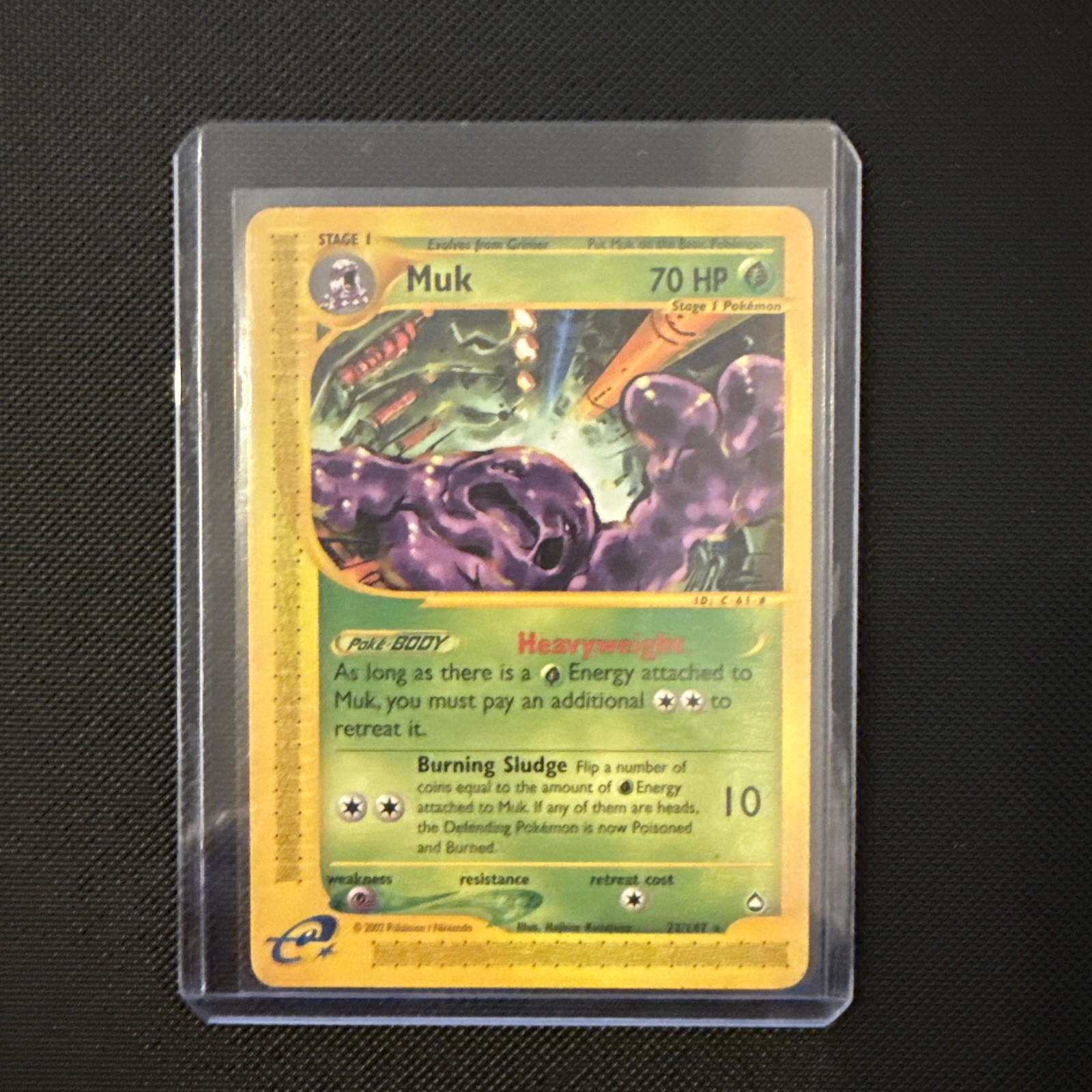 Pokemon  Muk 23/147 Aquapolis Non-Holo Rare 2003 E-Reader LP