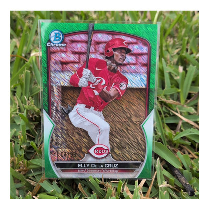 Topps 2023 Bowman Chrome Prospects Green /99 Elly De La Cruz BCP-65