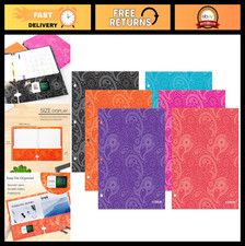 2 Pocket Paper Folder - Letter Size Document Organizer for School  Office, 6-Pa