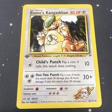 Pokemon Card - Blaine's Kangaskhan Gym Heroes 36/132 1st Edition Uncommon on eBay