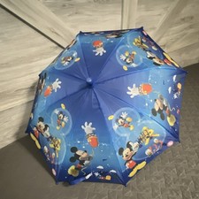 Disney Mickey Mouse kids Blue Yellow Red Black White Cartoon Umbrella Colorful