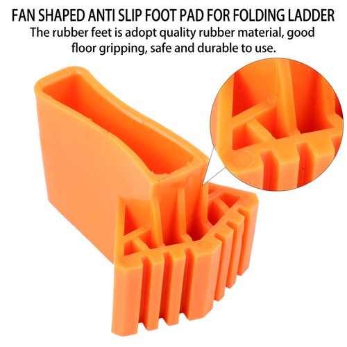 4 Pcs Ladder Leg Leveler Safety Covers Step Caps Antislip Pads for Extension - Picture 4 of 12