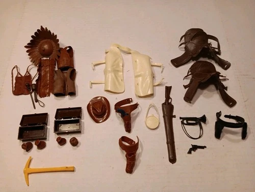 Vintage Marx, Best of the West, Johnny West, Accessories, Lot Of 25