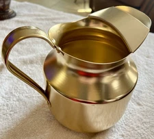 Vintage Dura Ware Gold Aluminum Pitcher