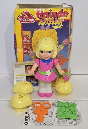 Vintage 1991 Play-Doh Playset Hairdo Dolly By Kenner - Complete 